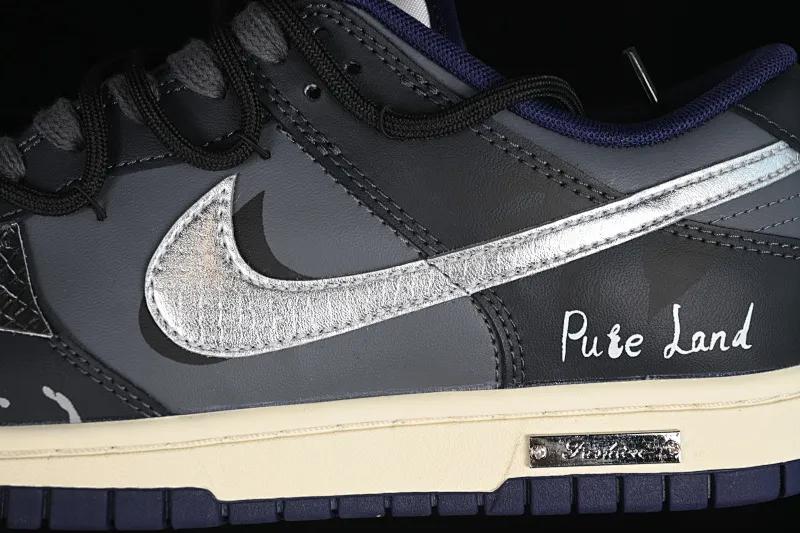 All Categories Nk SB Dunk Series Nk SB Dunk Low Low-top sneakers Nk Dunk Low Retro block Street retro Dark splash ink Leather cross SB low-top casual sneakers FV8106-181